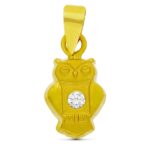 18K COLGANTE ORO AMARILLO BUHO, 10X6 MM