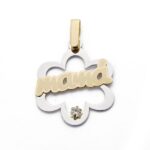 9K COLGANTE ORO BICOLOR BICOLOR