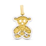 18K COLGANTE ORO BICOLOR OSO