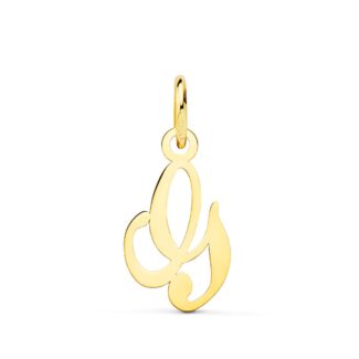 18K COLGANTE ORO AMARILLO LETRA " G " , 12X9 MM