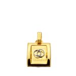 9K COLGANTE ORO AMARILLO BICOLOR SIEMPRE UNIDOS 19X15 MM
