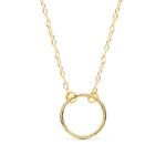 18K COLLAR ORO AMARILLO ARO 13 MM LARGO 42CM
