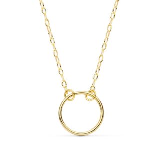 18K COLLAR ORO AMARILLO ARO 13 MM LARGO 42CM