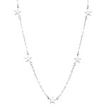 18K GARGANTILLA ESTRELLAS ORO BLANCO 42CM