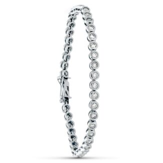 18K PULSERA ORO BLANCO CIRCONITA 19,5 CM