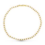 18K PULSERA ORO AMARILLO PERLA 18,5 CM