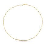 18K GARGANTILLA ORO AMARILLO PERLA 44CM