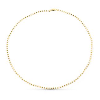 18K GARGANTILLA ORO AMARILLO PERLA 44CM