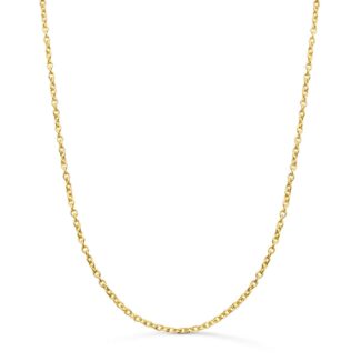 18K CADENA ORO AMARILLO FORZADA MACIZA ANCHO: 1,9MM LARGO: 50CM