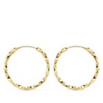 18K AROS ORO AMARILLO GALLONEADOS HUECOS 20X1,50 MM