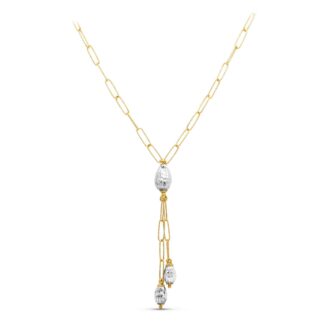 18K GARGANTILLA ORO BICOLOR ESLABONES