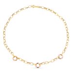 18K GARGANTILLA ORO BICOLOR ESLABONES 45CM