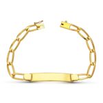 18K ESCLAVA ORO AMARILLO BILBAO MACIZA