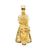 18K MEDALLA ORO AMARILLO VIRGEN DE LOS DESAMPARADOS SILUETA, 31X15 MM