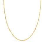 18K CADENA ORO AMARILLO SINGAPUR HUECA 2 MM 50CM