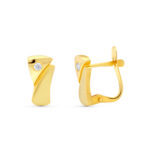 18K PENDIENTES CIRCONITA 11X6 MM