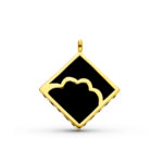 18K COLGANTE ORO AMARILLO EBANO NUBE