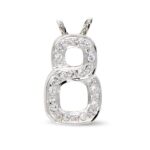 18K GARGANTILLA ORO BLANCO Y CIRCONITAS