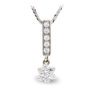 18K GARGANTILLA ORO BLANCO CIRCONITAS