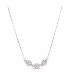 18K GARGANTILLA ORO BLANCO Y CIRCONITAS