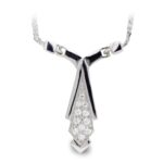 18K GARGANTILLA ORO BLANCO CIRCONITAS