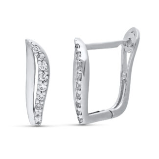 18K PENDIENTES ORO BLANCO CIRCONITA CATALAN