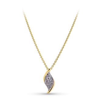 18K GARGANTILLA ORO BICOLOR CIRCONITAS