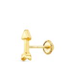 18K PIERCING OREJA ORO AMARILLO FLECHA LISA 9X3,5 MM (MÍNIMO 3 UNIDADES)
