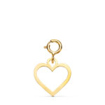 18K COLGANTE ORO AMARILLO CORAZON 11 X 10 MM CON REASA DE 4,5 MM