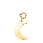 18K COLGANTE ORO AMARILLO LUNA 13 X 9 MM CON REASA DE 4,5 MM