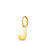 18K COLGANTE ORO AMARILLO LETRA " J " BRILLO, 8 X 3,8 MM