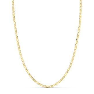18K CADENA ORO AMARILLO ANCLA HUECA TALLADA LARGO 45CM ANCHO 2 MM