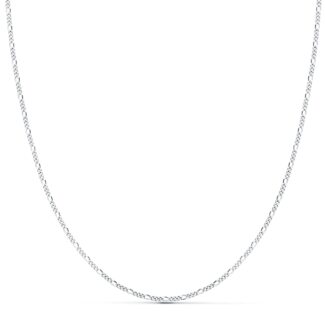 18K CADENA MACIZA ORO BLANCO CARTIER 3X1, 1 MM 50CM