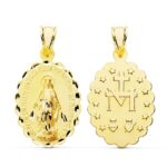 9K MEDALLA ORO AMARILLO VIRGEN MILAGROSA 28X18 MM