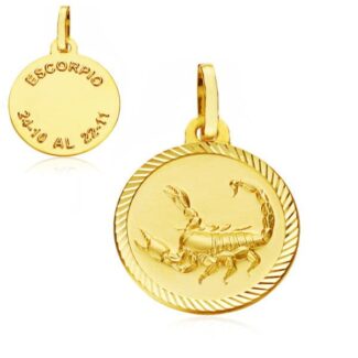 18K HOROSCOPO ORO AMARILLO ESCORPIO 20 MM