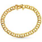 18K PULSERA ORO AMARILLO HUNGARA 20,5 CM 7 MM
