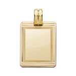 18K PLACA CHAPA ORO AMARILLO RECTANGULAR, 24X17 MM