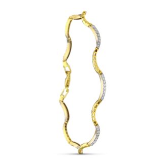 18K PULSERA ORO BICOLOR CIRCONITAS