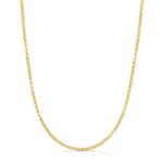 18K CADENA ORO AMARILLO ROLO HUECA ANCHO: 2MM LARGO: 50CM CIERRE REASA