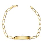18K PULSERA ESCLAVA ORO AMARILLO BILBAO HUECA 17CM