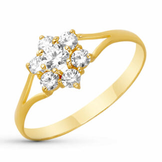 18K SORTIJA ORO AMARILLO CUAJO CON CIRCONITAS, ANCHO: 8 MM
