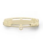 18K ALFILER ORO BICOLOR DADO Y CERDITO, 28X8 MM