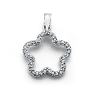 9K COLGANTE ORO AMARILLO CIRCONITAS, 19X16 MM