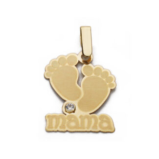 9K COLGANTE ORO AMARILLO MADRE, 19X15 MM