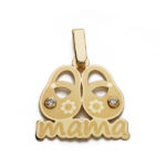 9K COLGANTE ORO AMARILLO MADRE, 18X17 MM