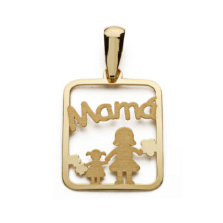 9K COLGANTE ORO AMARILLO MADRE, 21X15 MM