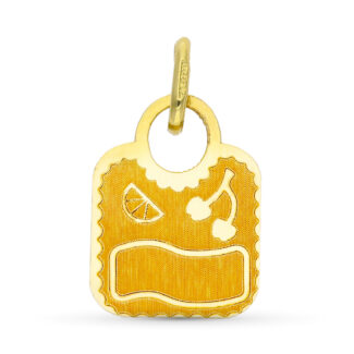 9K COLGANTE ORO AMARILLO BOLSO, 14X10 MM