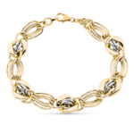 9K PULSERA ORO AMARILLO HUECA 20CM