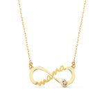 18K GARGANTILLA ORO AMARILLO MAMA INFINITO CIRCONITA