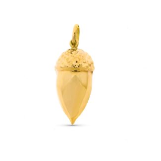 9K COLGANTE ORO AMARILLO BELLOTA 29X14 MM
